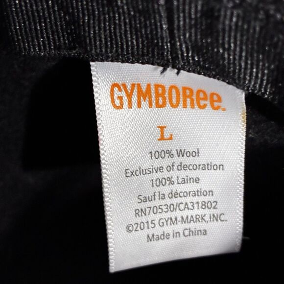 Gymboree 100% Wool Black Cloche Hat Bow Accent Girls Size L (2015) Classic Style - Picture 5 of 5